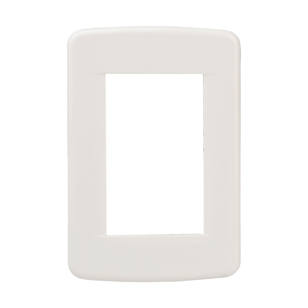 PLACA 3 VENTANA RESINA MARFIL BETA