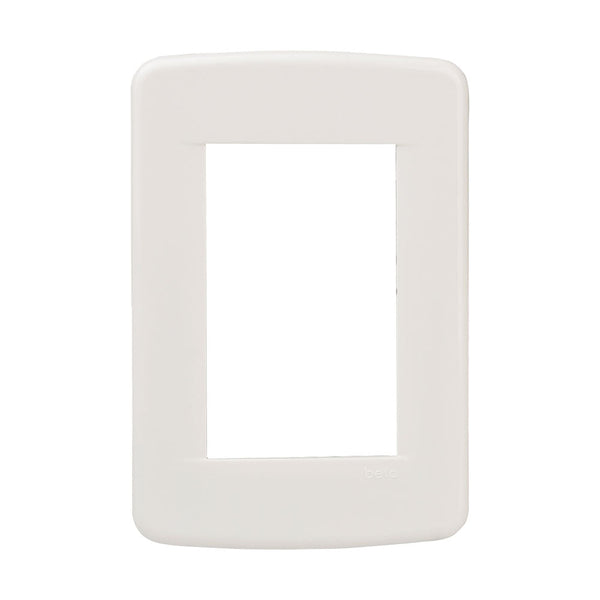 PLACA 3 VENTANA RESINA MARFIL BETA