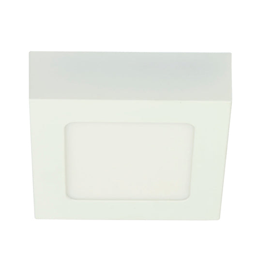 PLAFON LED CUADRADO PARA INTERIORES DE SOBREPONER EN TECHO ALGEDI I BLANCO 6W 100-240V 320LM 30K 6PTLLEDC30MVB