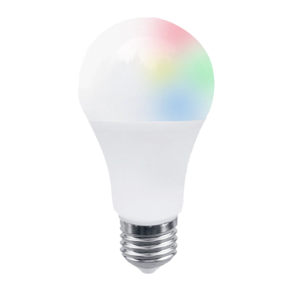 LAMPARA LED A19 RGB  8W 100-127V 3000K 8A19LEDMV200TCRGBW