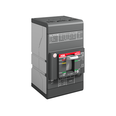 INTERRUPTOR TMAX XT1C 100A 3 POLOS RELEVADOR TMD ABB 1SDA067397R1. Incluye jgo. De terminales p/cable FC Cu. (tipo cuadrada) P/XT1C. 1SDA066907R1