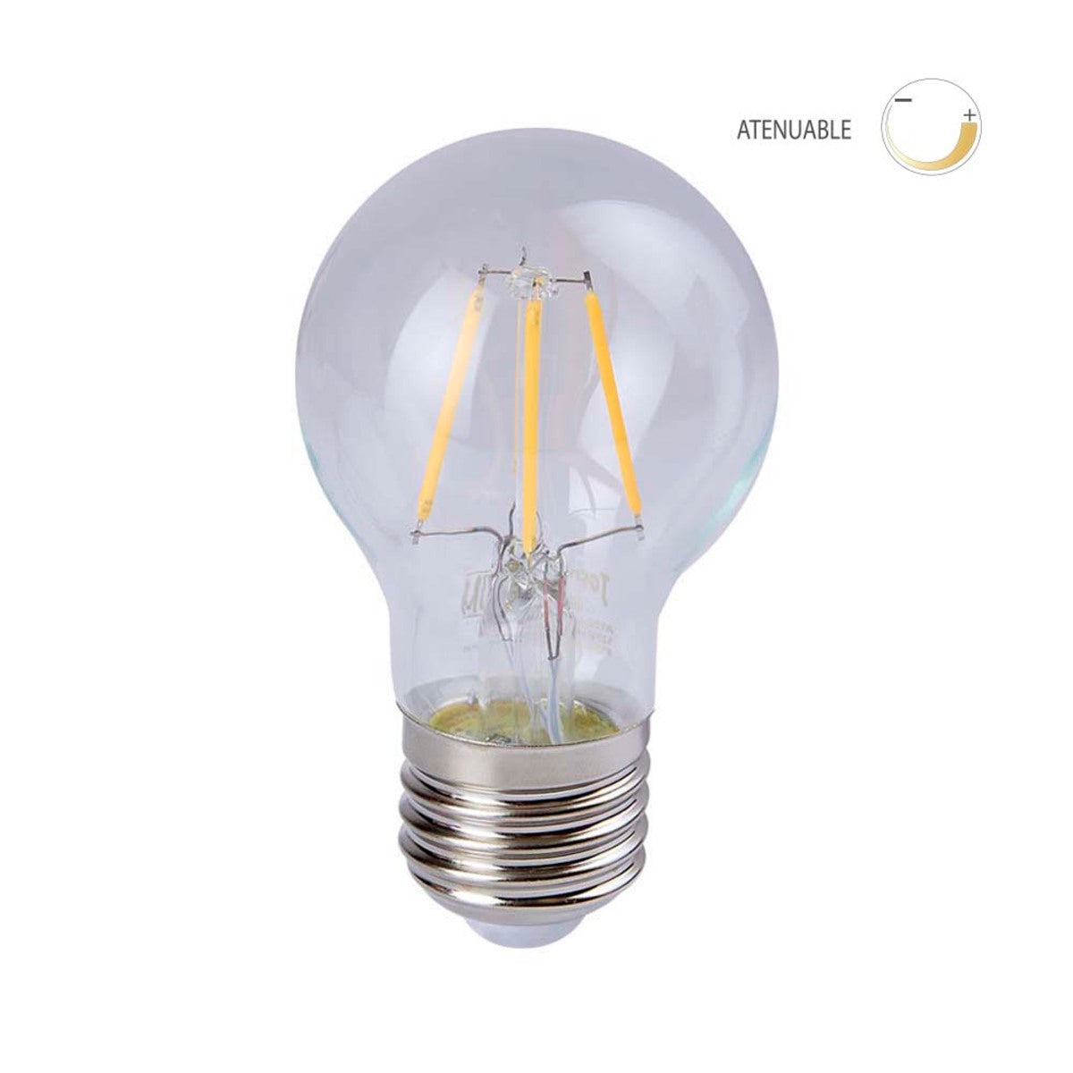 LAMPARA LED FILAMENTO DIM 4.5W E27 2700K A19D-LEDF/001/27
