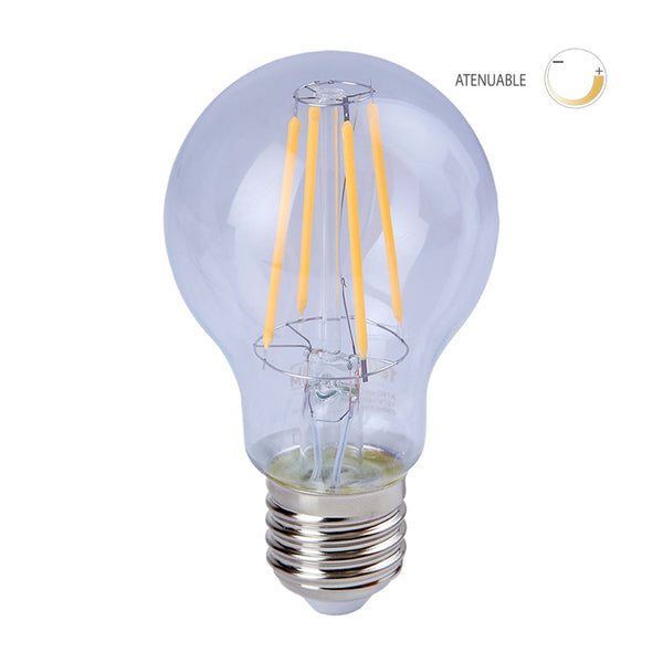 LAMPARA LED FILAMENTO DIM 7W E27 2700K A19D-LEDF/002/27