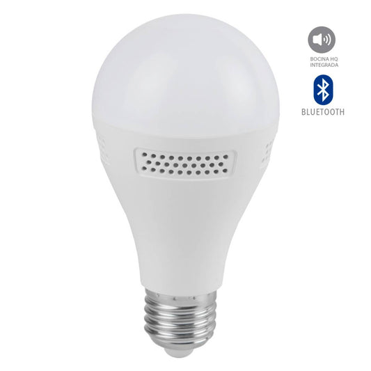 FOCO LED CON BOCINA A19 LYRA BLANCO 9W 100-240V 450LM 30K E27 A19SB-LED/001/30