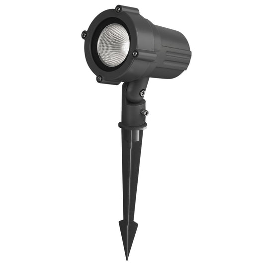 LUMINARIA LED JARDIN ESTACA NEGRO SOBREPONER 10W BLANCO FRIO ADE-305