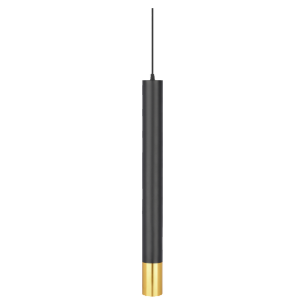 CANDIL COLGANTE DECORATIVO CILINDRO DORADO NEGRO GU10 ARTLITE ADE-615