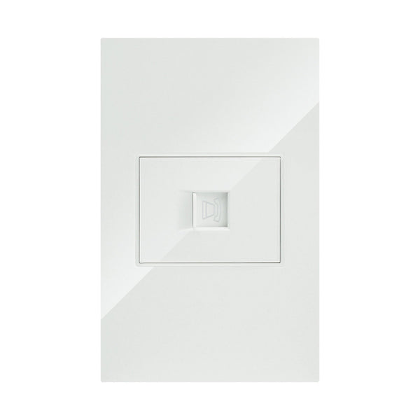 PLACA BLANCA RJ11 PARA LINEA TELEFONICA MARCA ARTLITE APL-208 PARA TELEFONO INCLUYE PLACA Y CHASIS ARAMDO