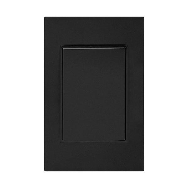 PLACA NEGRA 1 APAGADOR DE 1 INTERRUPTOR 3 VÍAS APL-301