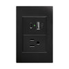 CENTRO Copia de PLACA NEGRA DE CONTACTO Y 2 SALIDAS USB (TIPO A Y TIPO C) APL-307-II