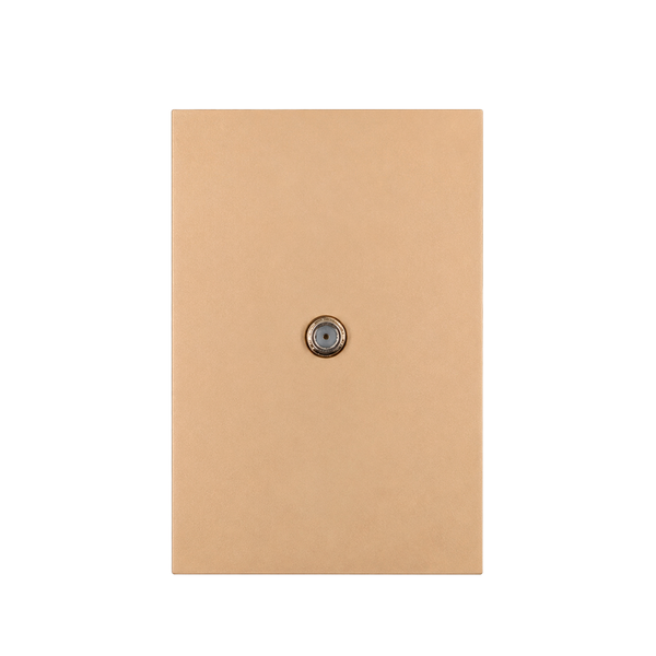 PLACA CABLE COAXIAL TV DORADO LUXURY ARTLITE APL-510