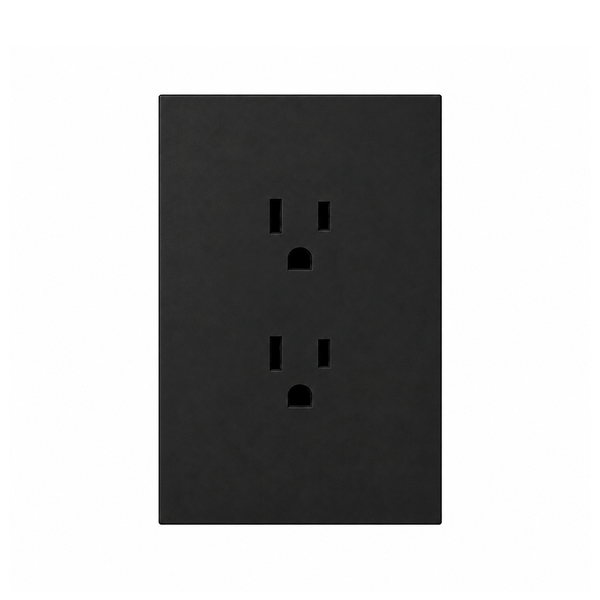 PLACA CONTACTO DOBLE NEGRO LUXURY ARTLITE APL-604