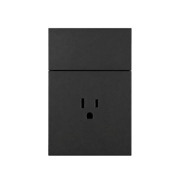 PLACA CONTACTO + APAGADOR NEGRO LUXURY ARTLITE APL-605