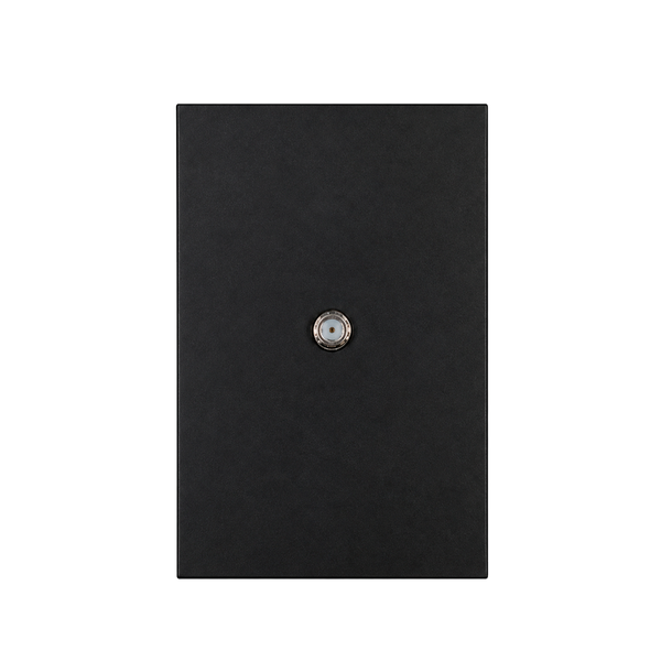 PLACA CONTACTO COAXIAL TV NEGRO LUXURY ARTLITE APL-610