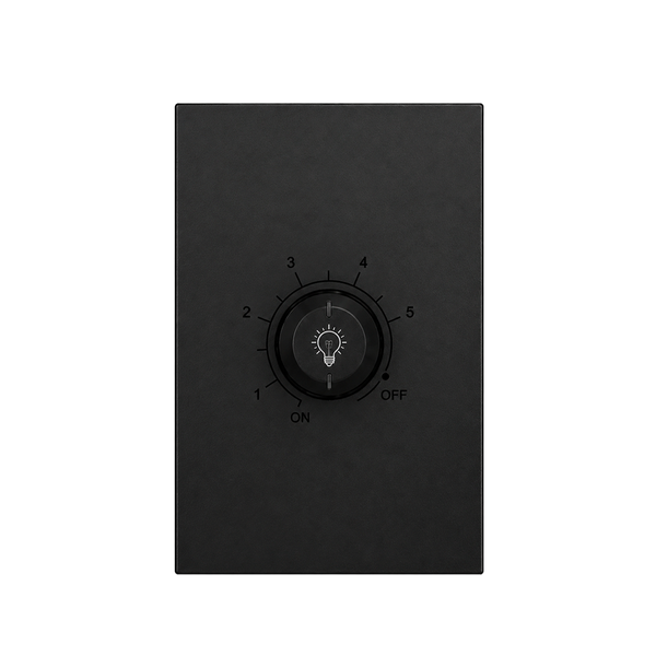 PLACA ATENUADOR DIMMER 100W NEGRO LUXURY ARTLITE APL-611