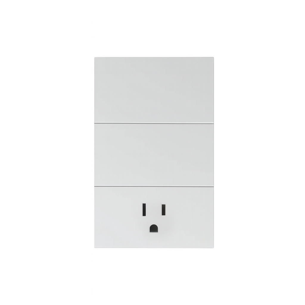PLACA CONTACTO + 2 APAGADORES BLANCO LUXURY ARTLITE APL-706