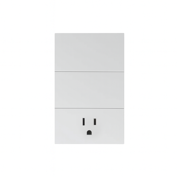 PLACA CONTACTO + 2 APAGADORES BLANCO LUXURY ARTLITE APL-706