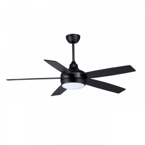 VENTILADOR DE TECHO 52" CON LUZ LED AURA (NEGRO)