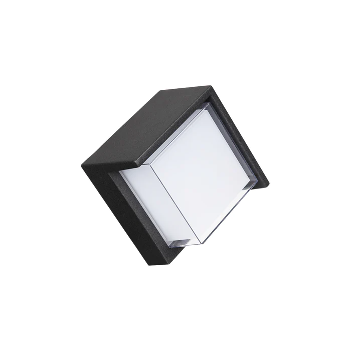 ARBOTANTE DECORATIVO PARA MURO EXTERIOR SMART NEGRO 9W 100-240V 702lm RGB WA11011W WIFI TONOS DE LUZ BLANCOS Y RGB+W INTELIGENTE