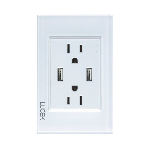 PLACA CON 2 CONTACTOS Y 2 ENTRADAS DE USB