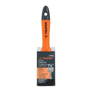 BROCHA PROFESIONAL 1-1/2' MANGO DE PLÁSTICO TRUPER 14482 BRT-1-1/2