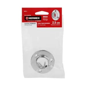 BRIDA CROMADA PARA TUBO DE CLOSET HERMEX 48975 BTR-3