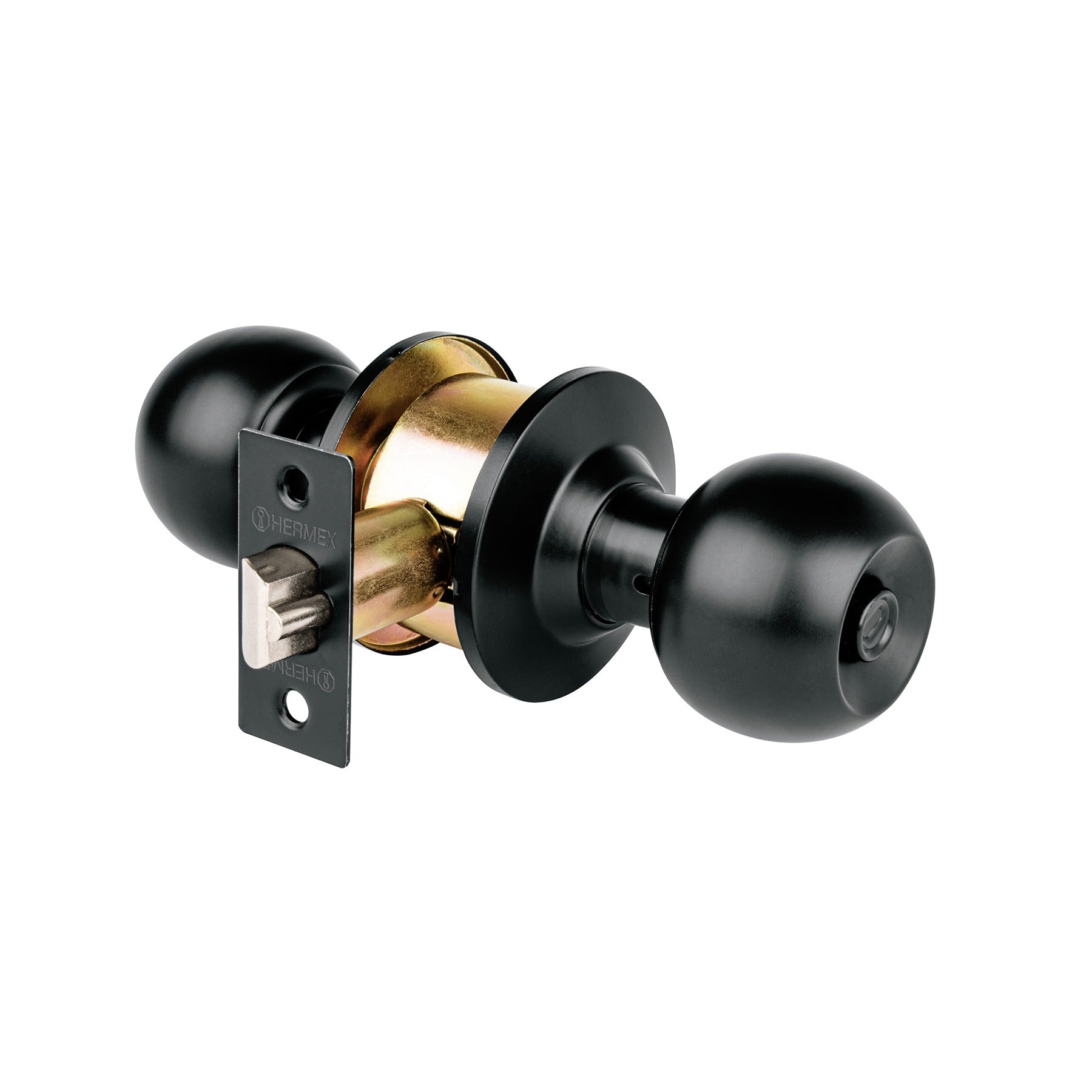 CERRADURA POMO RECAMARA NEGRO HERMEX 47910 CEPO-61R