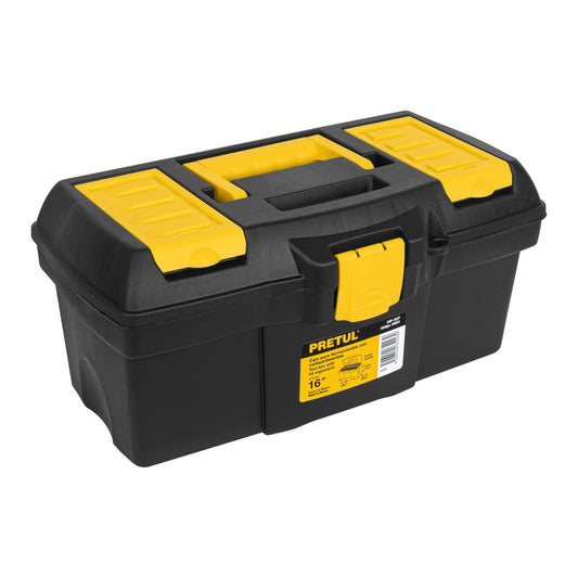 CAJA PLASTICA 16" CON COMPARTIMIENTOS PRETUL CHP-16CP