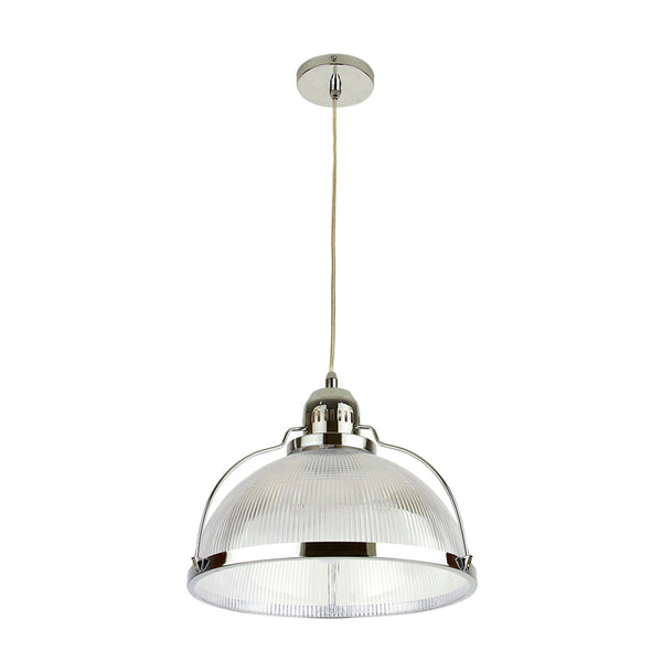 CANDIL LOME CROMADO/ PC RAYADO SUSPENDIDOS S/L 36W 100-240V E27 CTL-8073/CR