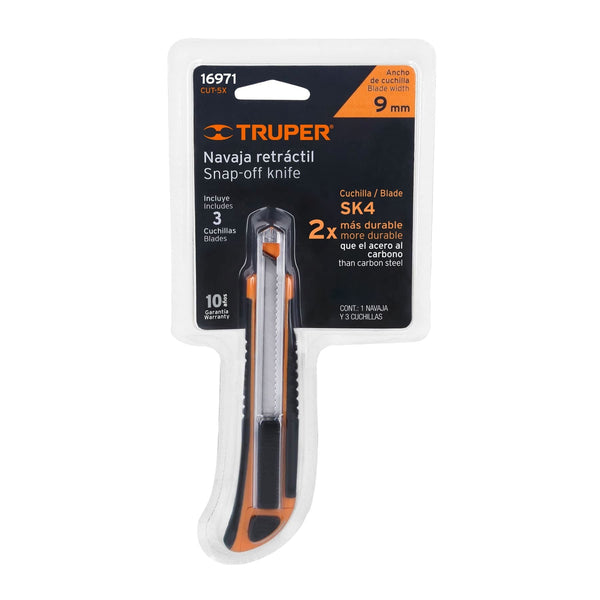 CUTTER PROFESIONAL ALMA METÁLICA 9MM TRUPER 16971 CUT-5X