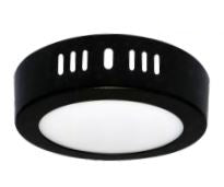 Luminaria Sobreponer LED Circular Diámetro 160mm 787lm 85-265v Negro 12W 30K PLEDSC12W30KN