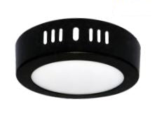 Luminaria Sobreponer LED Circular Diámetro 210mm 1278lm 85-265v Negro 18W 30K PLEDSC18W30KN