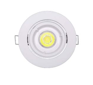 BLISTER SPOT BASE CON FOCO GU10 LED 6W CALIDO