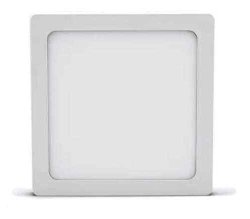 PANEL LED FAT SOBREPONER CUADRADO 12W LUZ FRIA