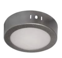 Luminaria Sobreponer LED Circular Diámetro 130mm 295lm 85-265v Gris 6W 65k PLEDSC6W65KG