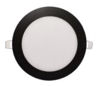 Luminaria Empotrar LED Circular 120mm Diámetro Corte 105mm Negro 6W 85-265V 295LM 40K PLEDC6W40KN