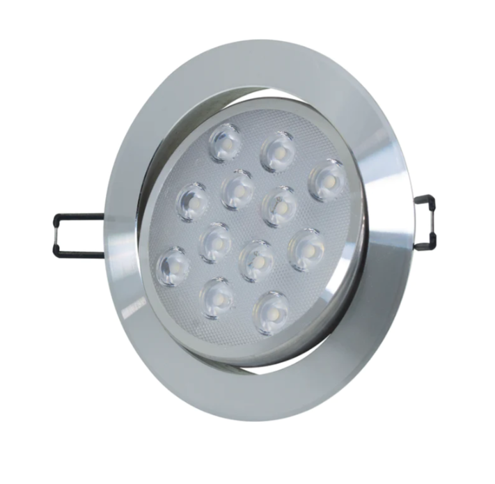 EMPOTRADO ALUMINIO DIRIGIBLE 12W 127V