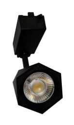 Luminaria tipo spot para riel de 3 hilos 85-265V Negro 20W 40K ANILAM20W40KN
