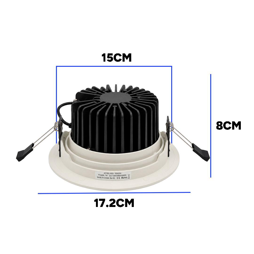SPOT LED DOBLE ALTURA 24W 65K LUZ FRÍA TECHNO SHINE DLC24W172CW