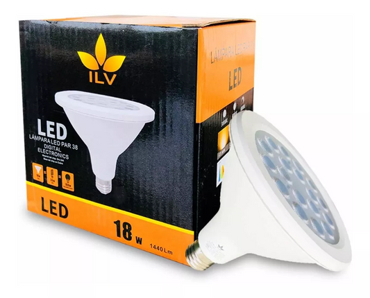 Foco Led Par38 Blanco Cálido 18W 100-265V 30K E26 QP-023 (PAR38)