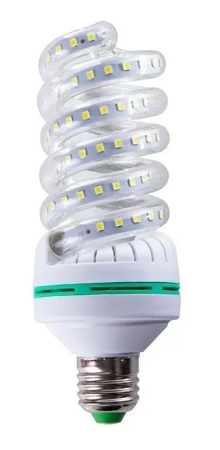 Foco LED Espiral Para Suburbana Y Uso Normal Blanco Fría 24W 85-265V 2040LM 65K E27 YM-024-01