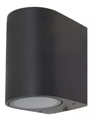 Arbotante Base Para Muro Luminario 1xGU10 Negro 127V BMS-086N2