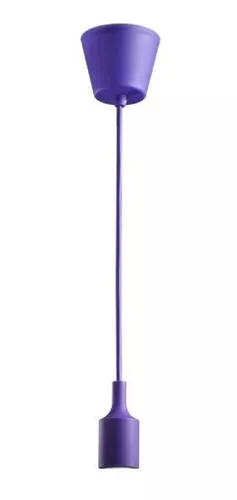 LAMPARA LED LUMINARIA COLGANTE DECORATIVA MORADA E26/E27 51355
