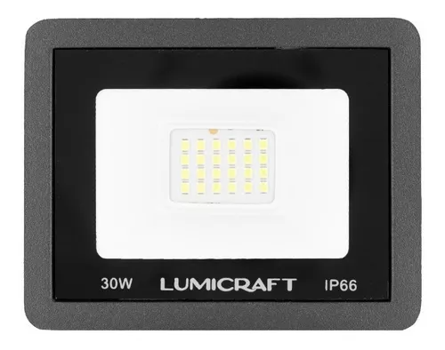 Reflector Luz Fría LED 30W 100-265V 2700LM 65K Rf30w LUMICRAFT