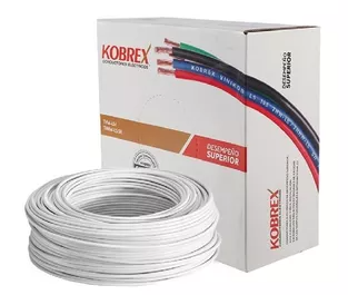 CAJA 100 M DE CABLE BLANCO THW CALIBRE 10 AWG 100% COBRE