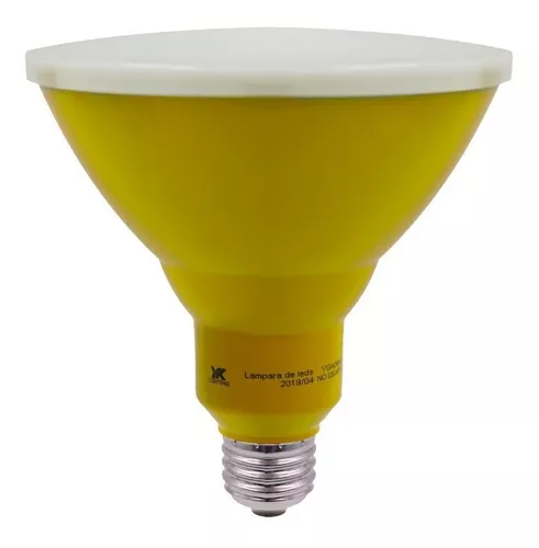 Foco LED Par38 Amarillo Luz Ámbar 15W 100-240V E26/E27 Ykp38c10