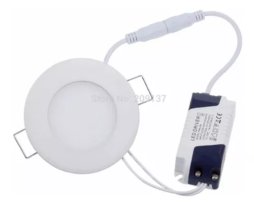 Panel LED Empotrables Spot Lámpara Foco Ceiling 6W 100-240V 65K