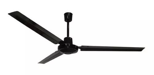 VENTILADOR ICARUS 56" NEGRO MASTERFAN SIN LUZ INDUSTRIAL ASPAS METALICAS