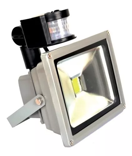 Reflector LED Con Sensor Movimiento Y Fotocelda 20W 85-265V 1800LM 65K