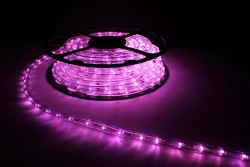 MANGUERA LED LUZ MORADA 50MTS. 5050 6MM-60LEDS X METRO 127V IP65