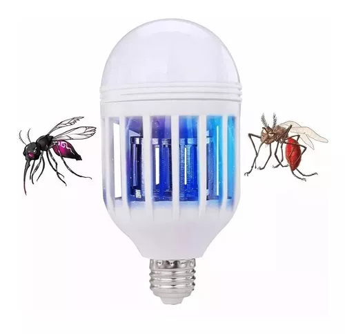 Foco LED Lampara UV  Mata Mosquitos 12W 750LM 65K E27